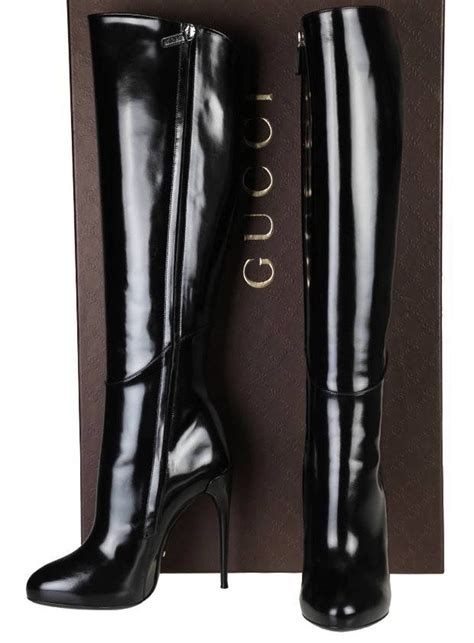 gucci low top boots|Gucci high heel boots.